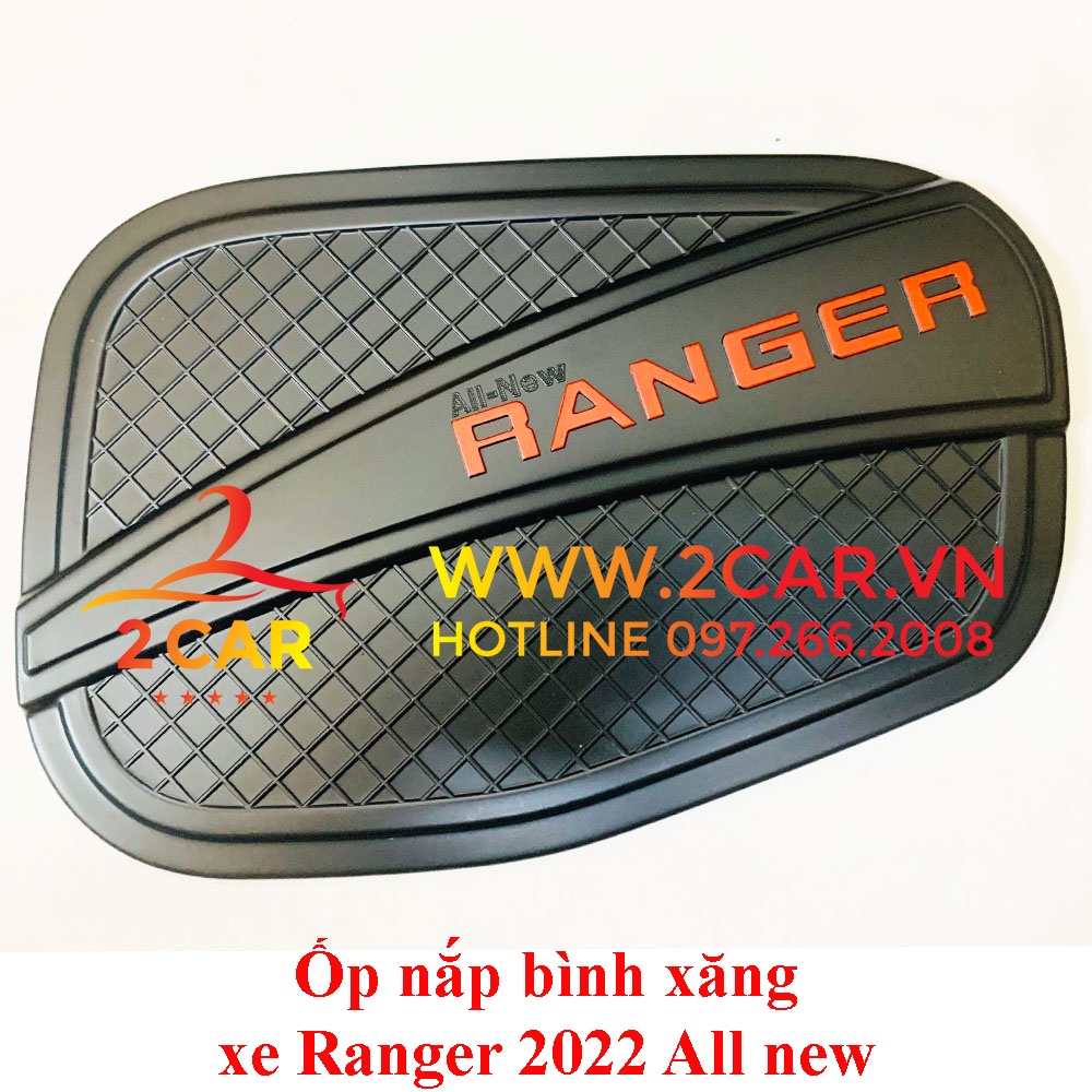 Ốp Nắp Bình Xăng Xe Ford Ranger 2022 2023 Nhựa Đen cao cấp