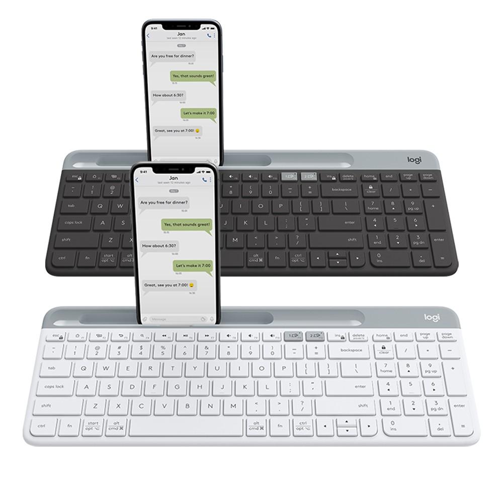 Bàn phím Logitech K580 Slim Multi device - Kết nối đa thiết bị, bluetooth, USB Unifying - Hàng chính hãng