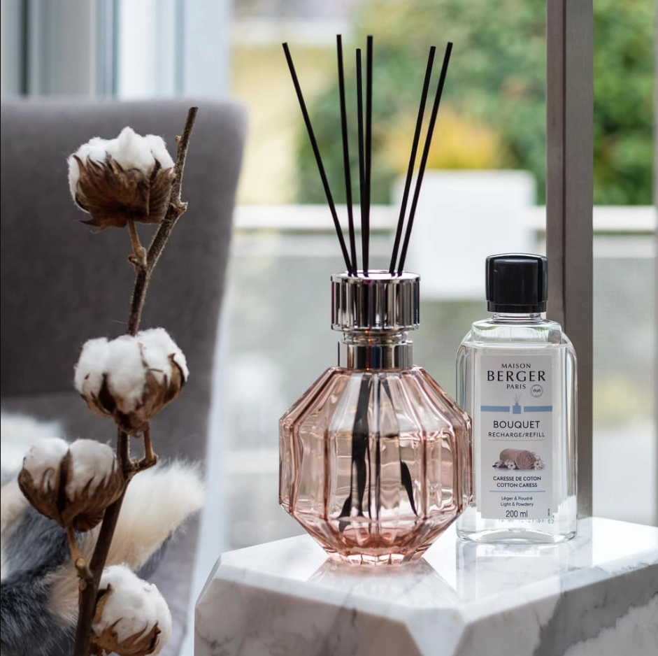 Maison Berger - Bộ lọ tinh dầu khuếch tán Facette Nude - 200ml - 2 món