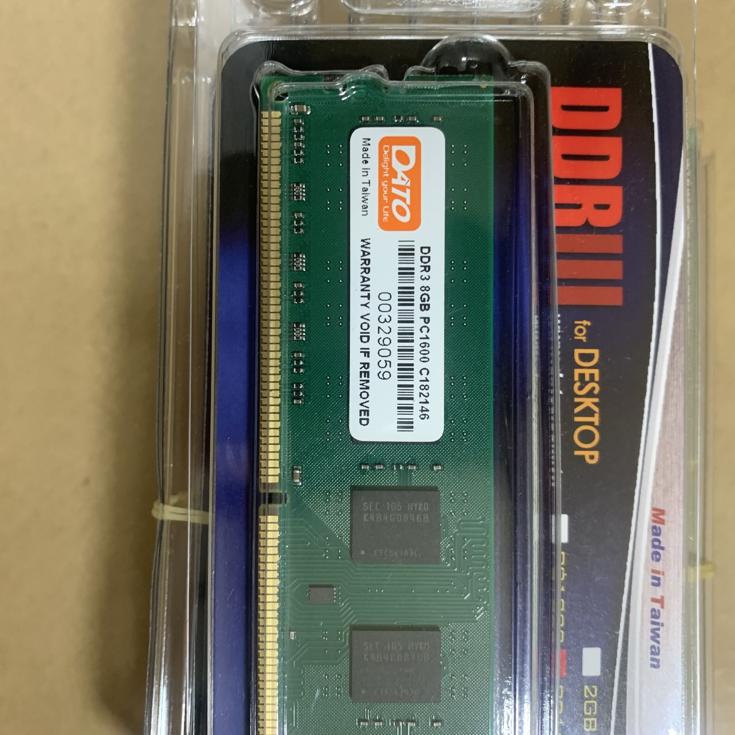 Ram máy tính bàn, bộ nhớ ram PC Dato 4G-8G ddr3 ddr4 buss 1600 2666 bao test 36 tháng