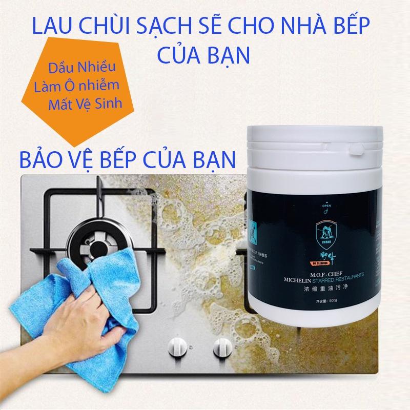 Bột tẩy dầu mỡ đa năng Chano - tẩy sạch vết dầu mỡ, giúp nhà bếp sạch thơm tho