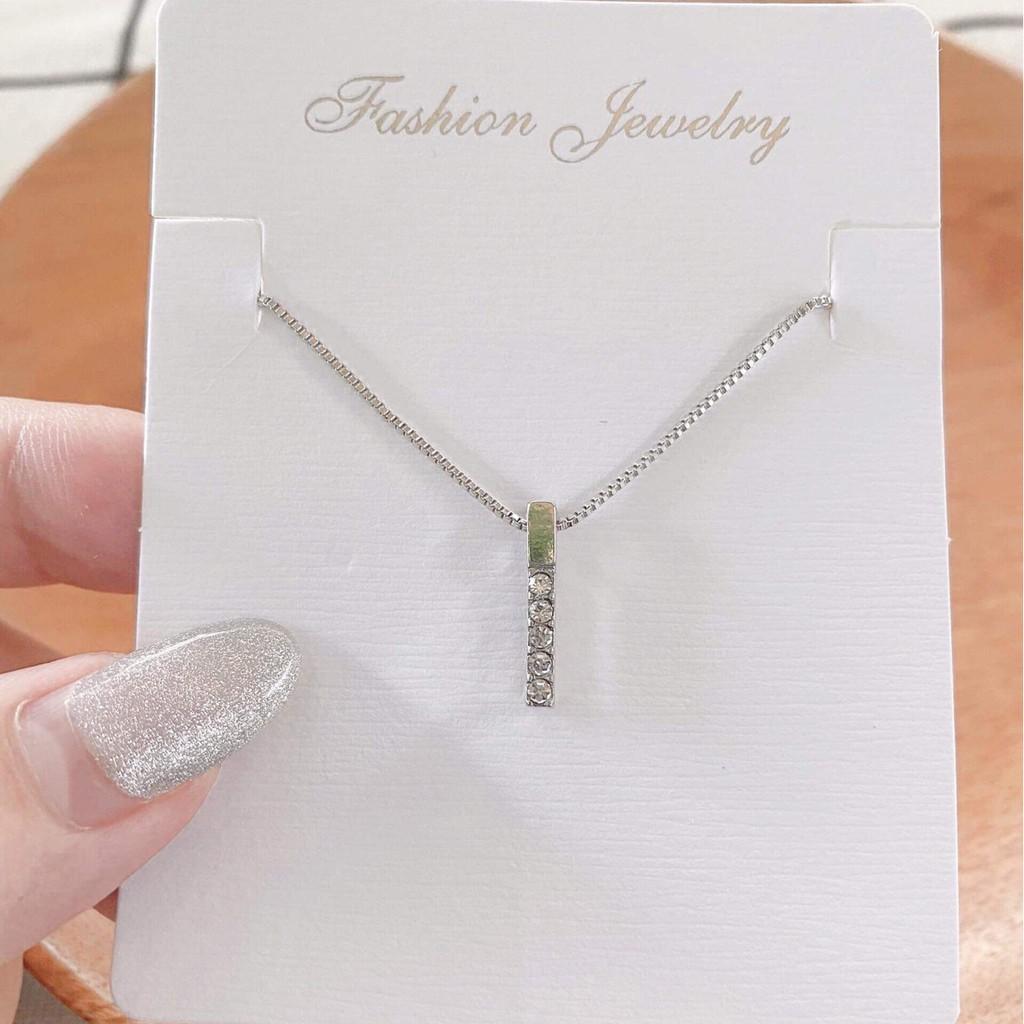 Dây chuyền nữ - Vòng cổ thanh dọc đơn ️ ƯU ĐÃI TOÀN SHOP ️ Bạc 925 sáng bền, thiết kế phù hợp mọi phong cách, sự kiện