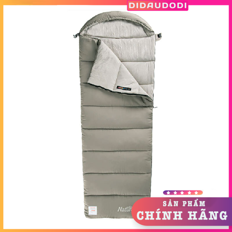 Túi ngủ cắm trại kèm mũ chính hãng Naturehike, chống thấm nước NH20MSD02 6°C