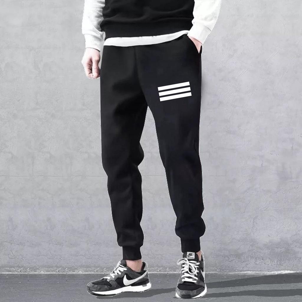 Quần Jogger Nỉ Nam Nữ 3 sọc