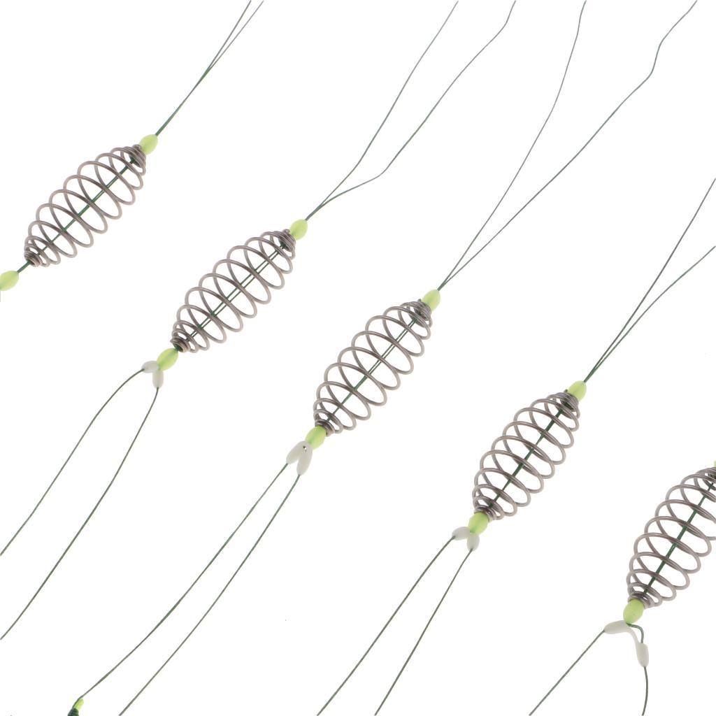 5 Pieces Spring Explosion Fishing Hook Group Carp Fishing Circle Barbed Hook