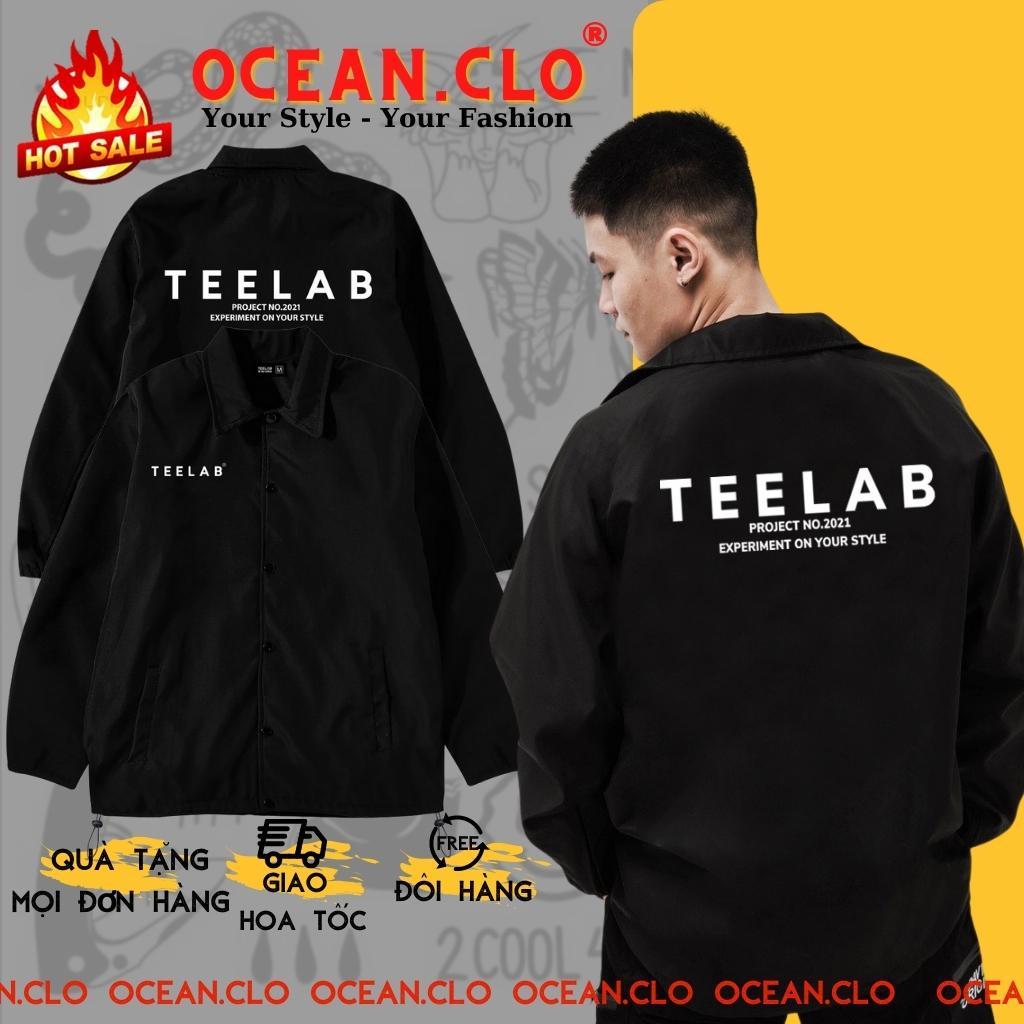 Áo khoác TEELAB jacket dù 2 lớp unisex - Áo khoác Ullzang Basic có form rộng XL - OCEAN.CLO