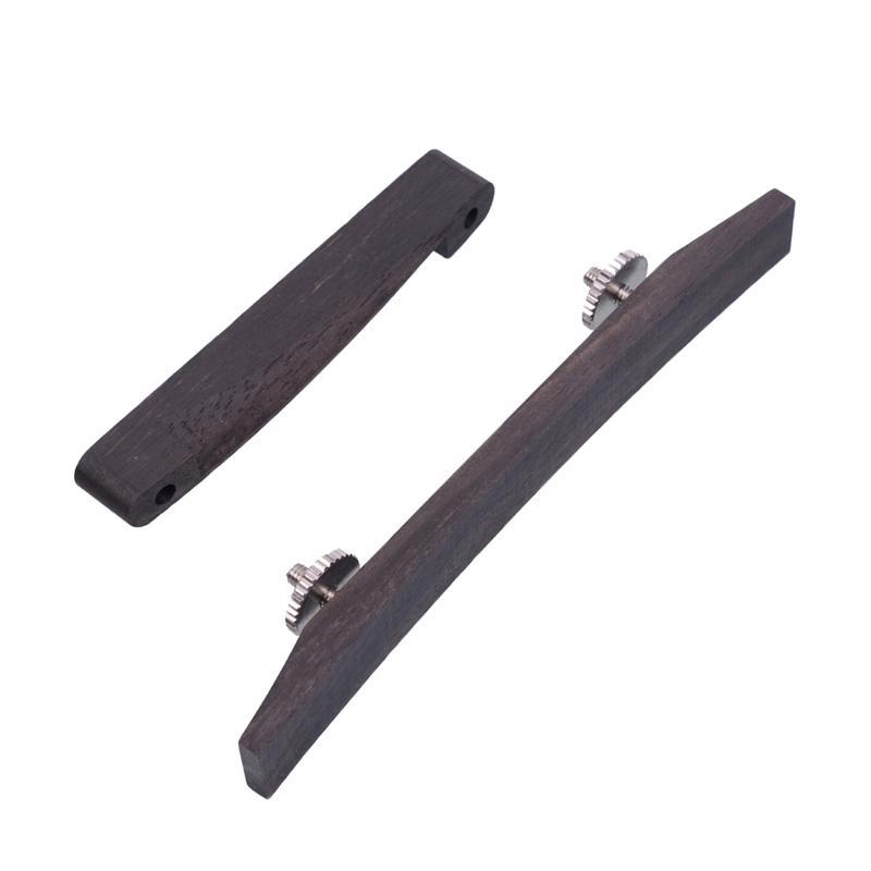 Adjustable Ebony Bridge for Archtop Jazz Guitar Parts Accessories