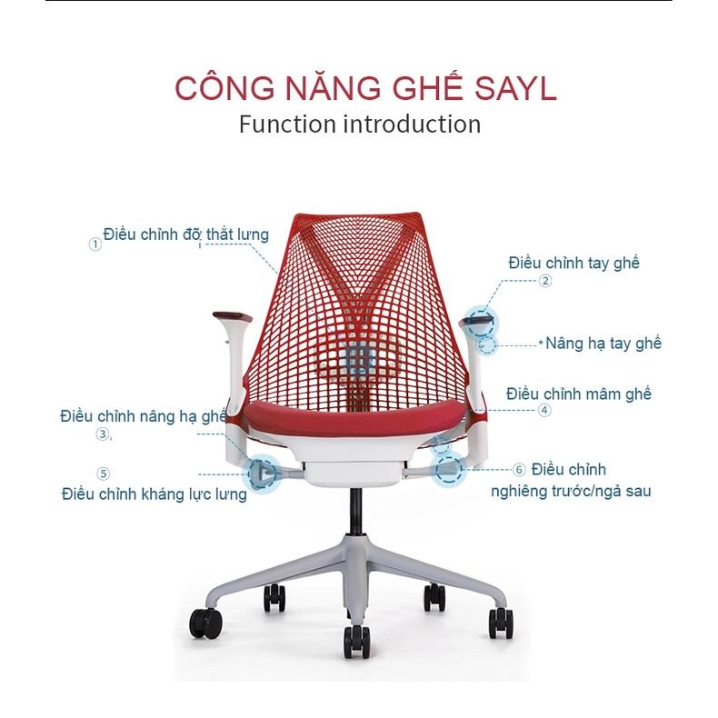 Ghế công thái học Herman Miller Sayl - Hàng xách tay kèm quà tặng - ERGOHOME