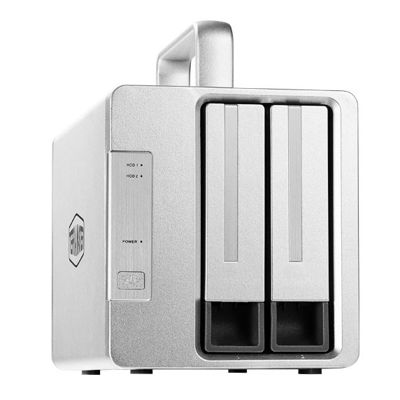 Bộ lưu trữ dữ liệu DAS TerraMaster D2 Thunderbolt 3 chuyên cho xử lý video và xử lý ảnh, 40Gbps, 2 khay ổ cứng RAID 0,1,JBOD,Single - Hàng chính hãng