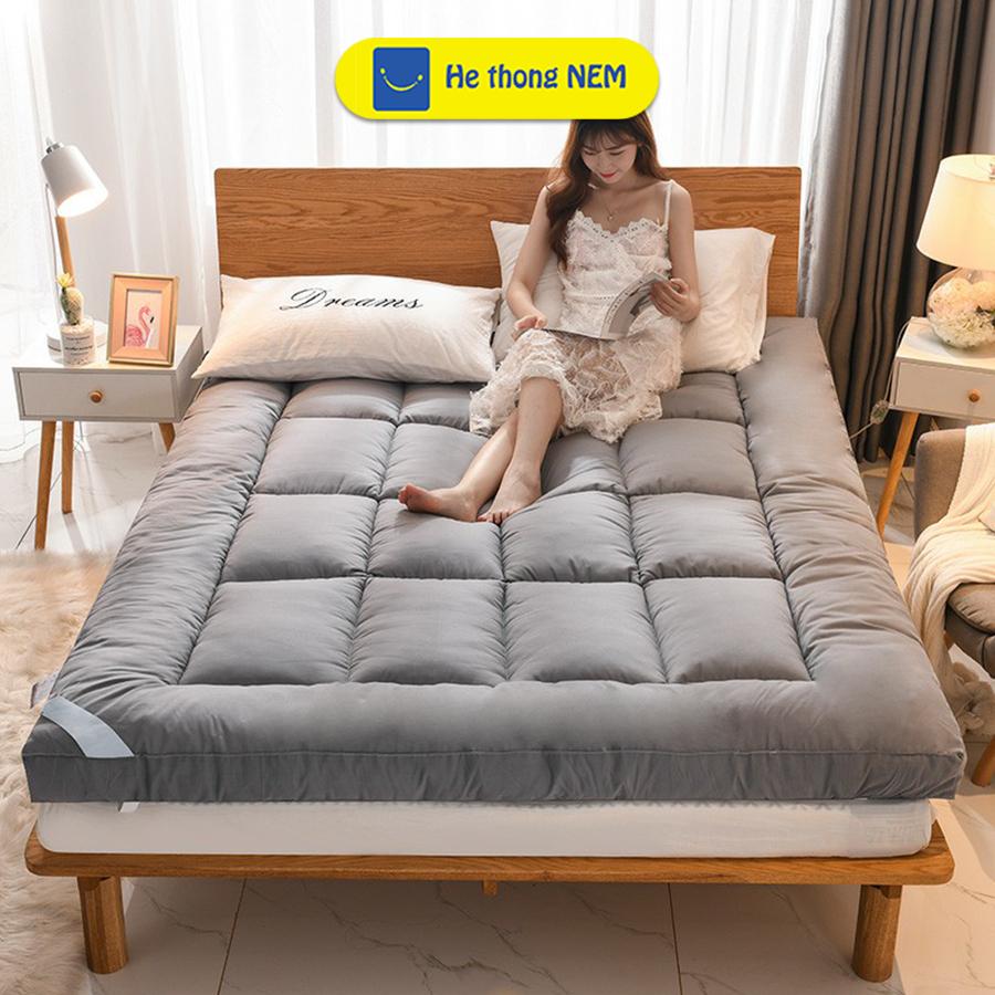 Tấm TOPPER NỆM Dày 9cm SERENA Cao Cấp - Tấm Làm Mềm Nệm Đệm Niệm Topper Toper Đệm Dày Trải Giường Sàn Xuất Nhật