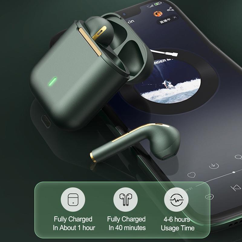 Tai Nghe Không Dây bluetooth 5.0 TWS J18 Điều Khiển Cảm Ứng Âm Thanh Nổi Kép Có Mic Mới