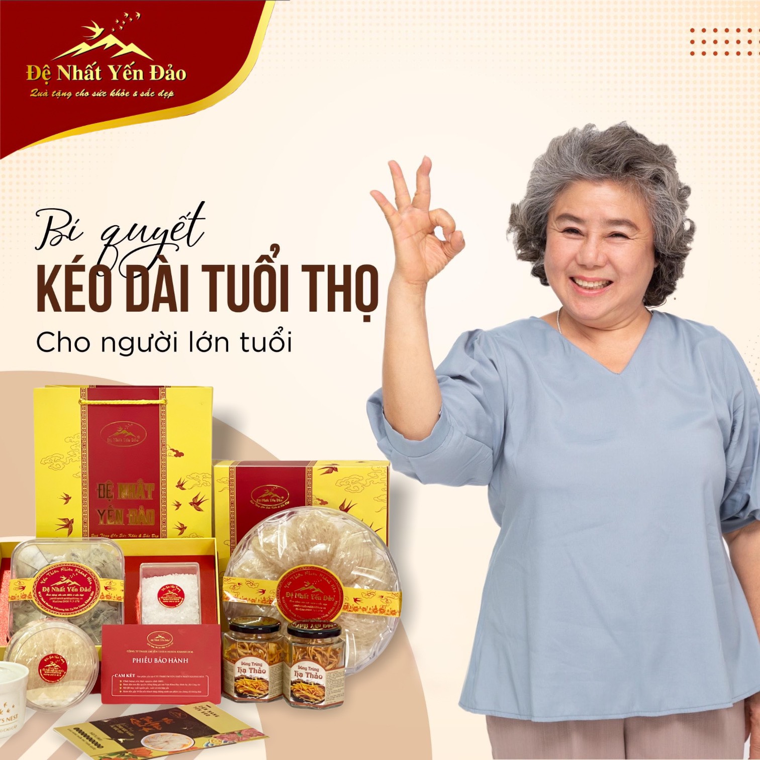 Yến Khánh Hòa -Yến Hồng Huyết [Hộp 50g] - Đệ Nhất Yến Đảo - Tăng cường sinh lực - Tốt cho huyết áp, tim mạch - Kích thích sinh trưởng hồng cầu - Bổ phổi - Tăng sức đề kháng - Điều hòa huyết áp - Tăng cường sinh lý nam nử - Cải thiện giấc ngủ