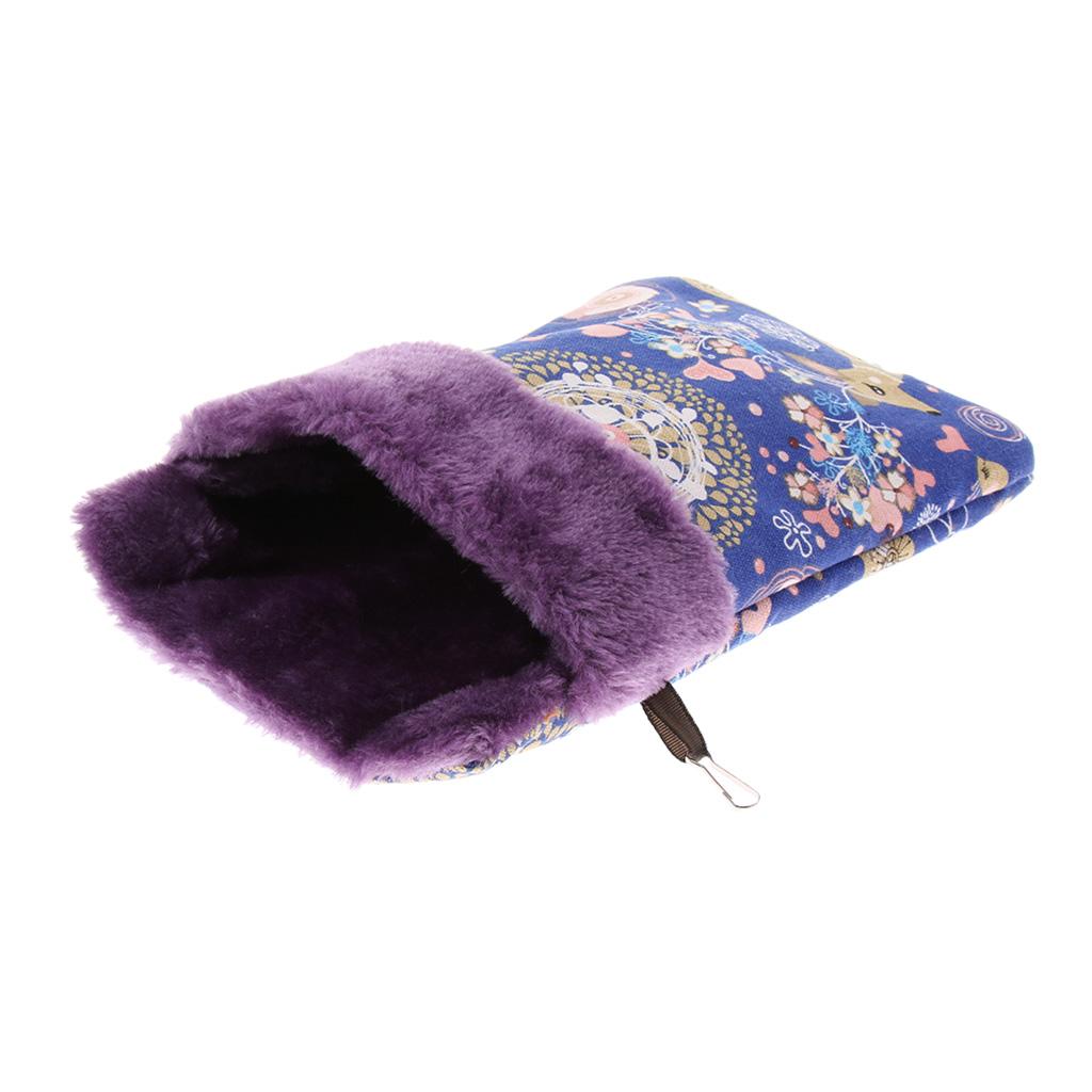 Pet Hamster Parrot Ferret Bunny Squirrel Cage Hanging Sleep Bag Pouch