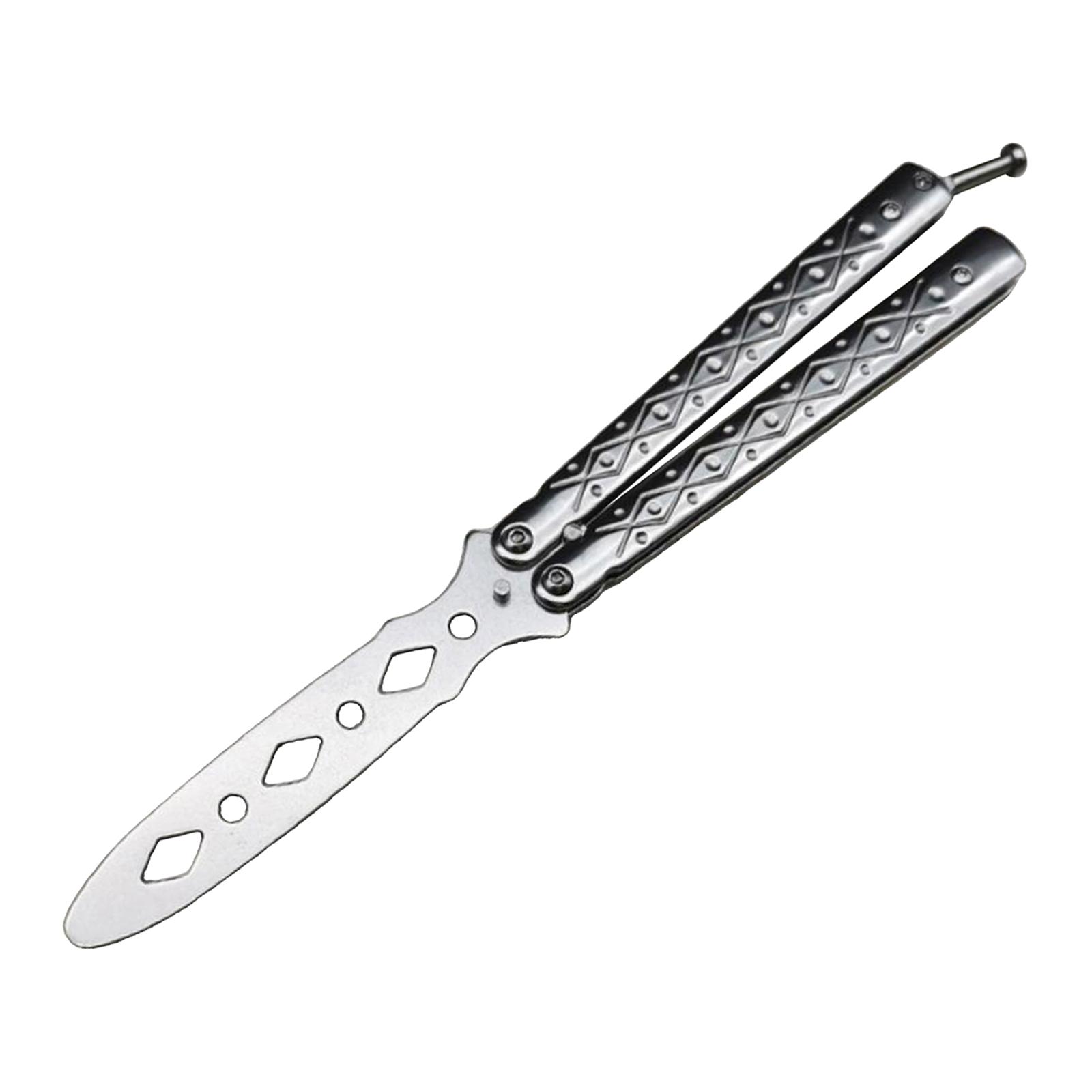 Set of 2 Butterfly Balisong Trainer Training Knife Tool Safe Use Gifts