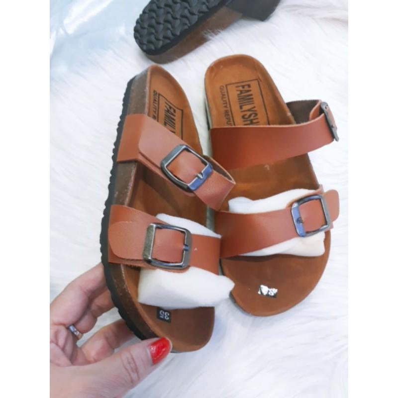 Dép nữ hai quai khóa mới