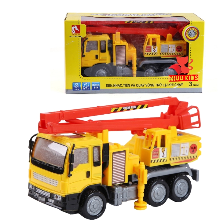 Xe Nâng Chạy Pin Tự Động Phát Nhạc Đèn 3D Hàng Việt Nam