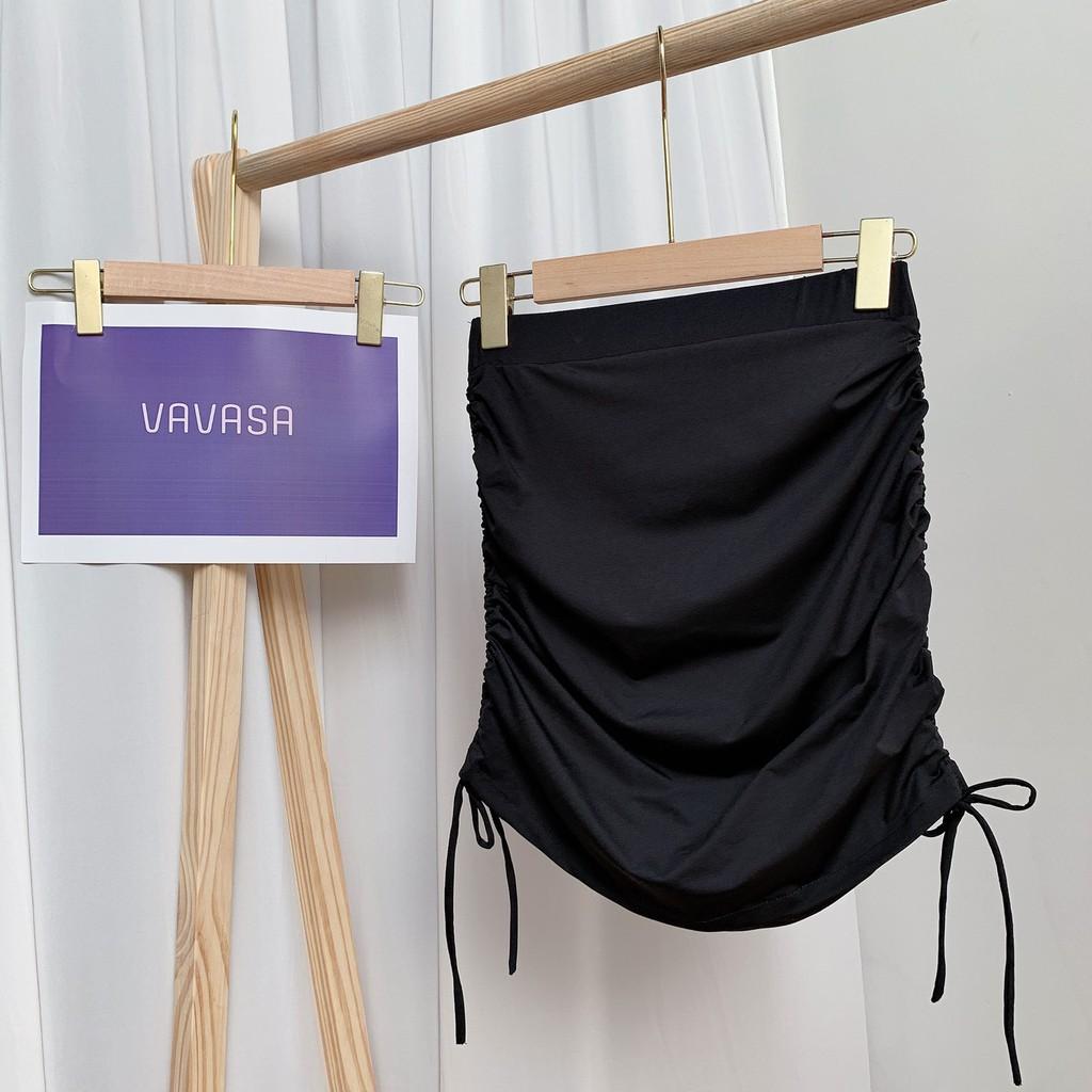 Chân váy rút dây 2 bên body ulzzang ngắn lưng cao công sở VAVASA CV07