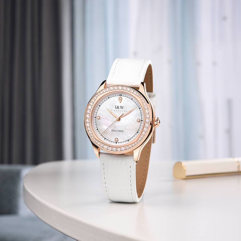 Đồng hồ nữ chính hãng IW CARNIVAL IW593L-3 Kính sapphire ,chống xước ,Chống nước 30m ,Bảo hành 24 tháng,Máy điện tử ,dây da cao cấp, thiết kế đơn giản dễ đeo
