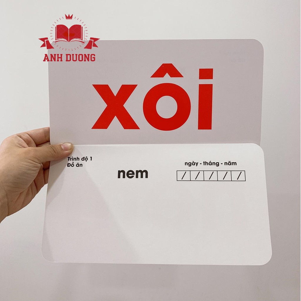 Thẻ Học Flashcard Glenn Doman Chuẩn Cho Bé - Bộ 300 Thẻ Tiếng Việt