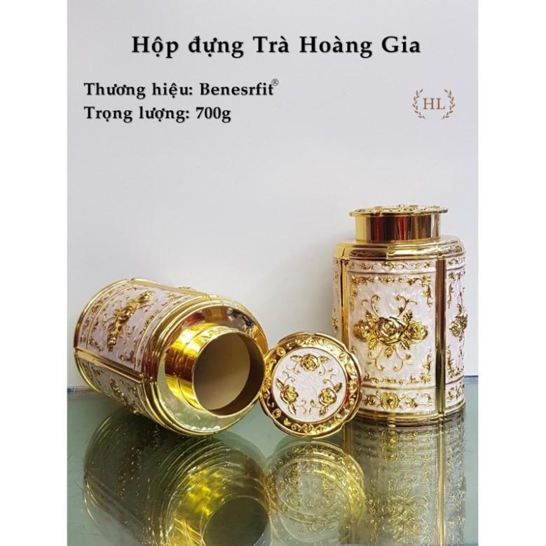 Lọ đựng chè - trà hoàng gia ( Hợp kim đồng - Thủ công)