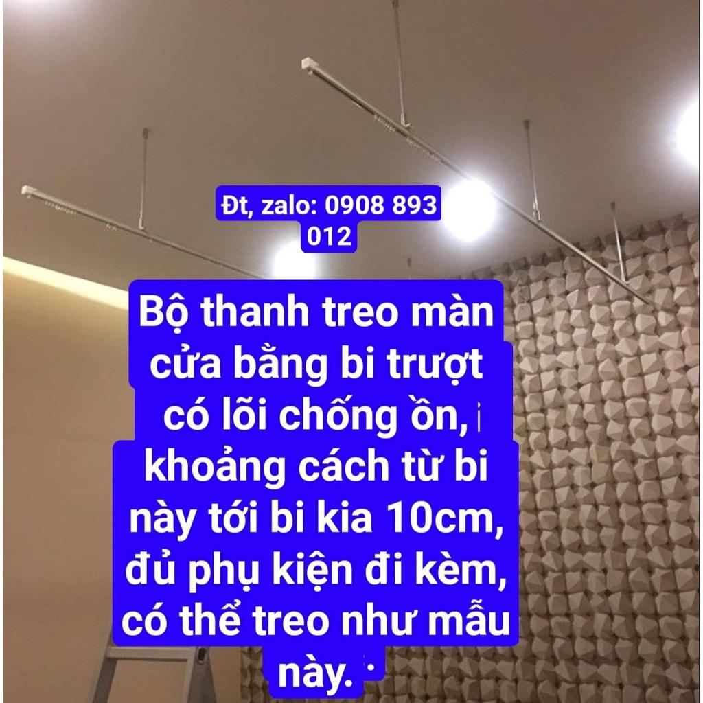 Bộ Thanh Treo Màn Cửa Có Lõi Chống Ồn Đủ Phụ Kiện Đi Kèm