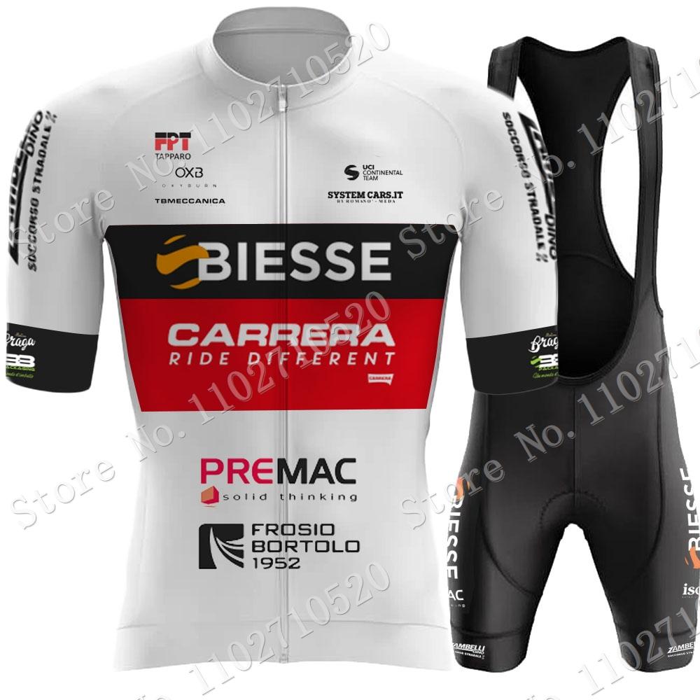 Đội 2023 Biesse Bộ Quần Áo Đạp Xe Jersey Ngắn Tay Mùa Hè Ý Quần Áo Mans Xe Đạp Đường Bộ Áo Sơ Mi Phù Hợp Với Xe Đạp Yếm Quần Short MTB Mặc Color: 1 Size: XS