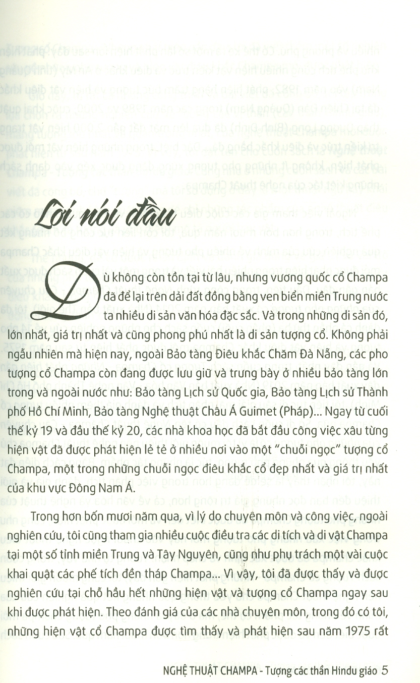 NGHỆ THUẬT CHAMPA - Tượng Các Thần Hindu Giáo - Ngô Văn Doanh - (bìa mềm)