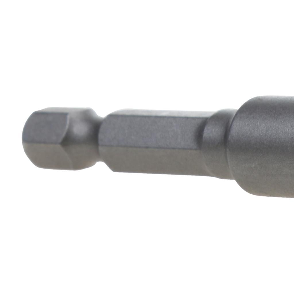 5 pieces 1/4" HEX Magnetic Nut Driver Socket Metric Impact Drill Bit 10mm