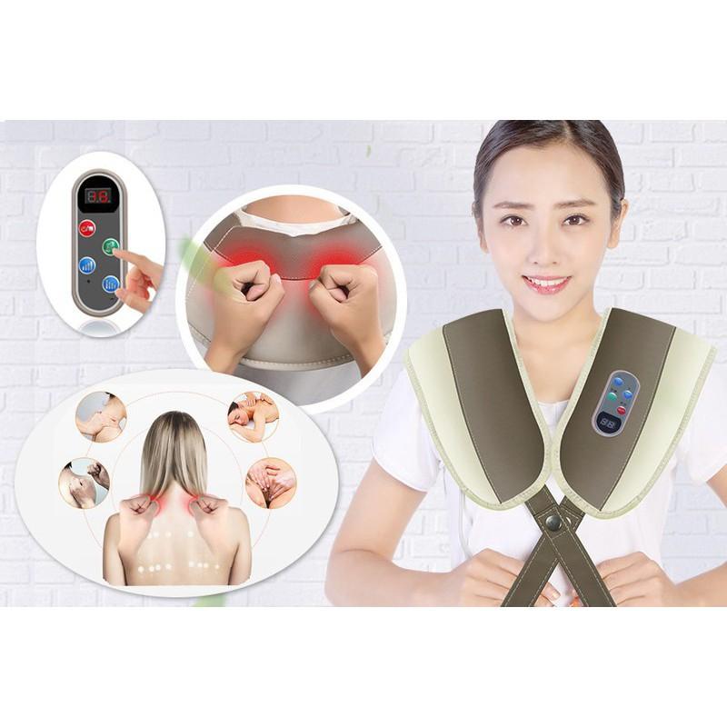 Đai đeo massage lưng vai cổ gáy.