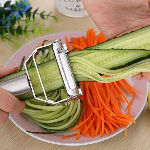 Dao Bào inox Cao Cấp đa năng 2 lưỡi - double Peeler 18 x 8.2cm