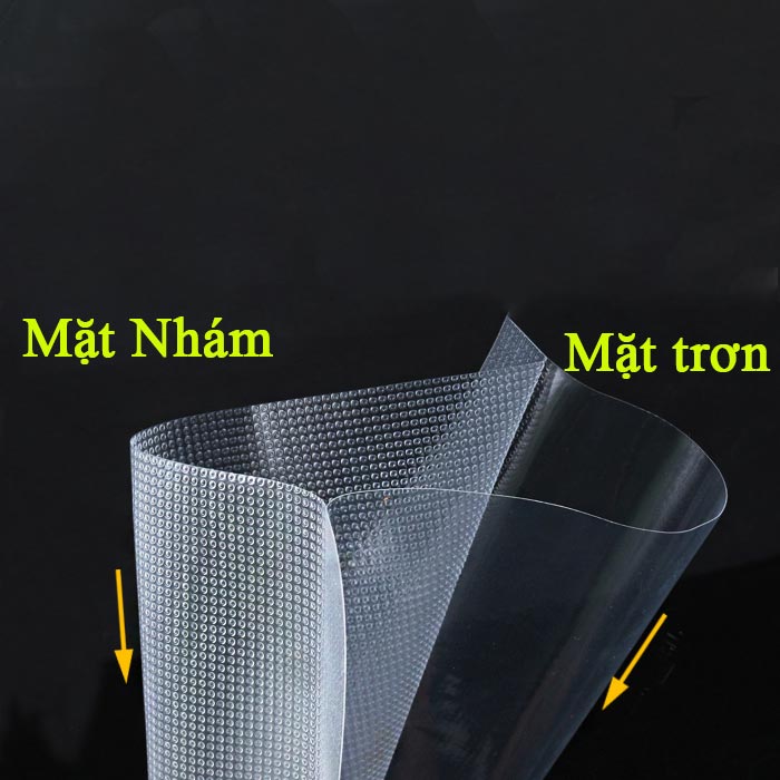 Bộ 100 túi bóng hút chân không 1 mặt nhám - có nhiều size túi kích thước khác nhau - 17x25cm