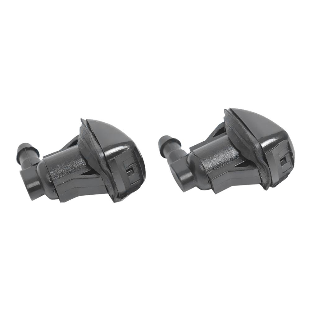 2x Black Windshield Wiper Water Spray Jet Washer Nozzles for Toyota Sienna