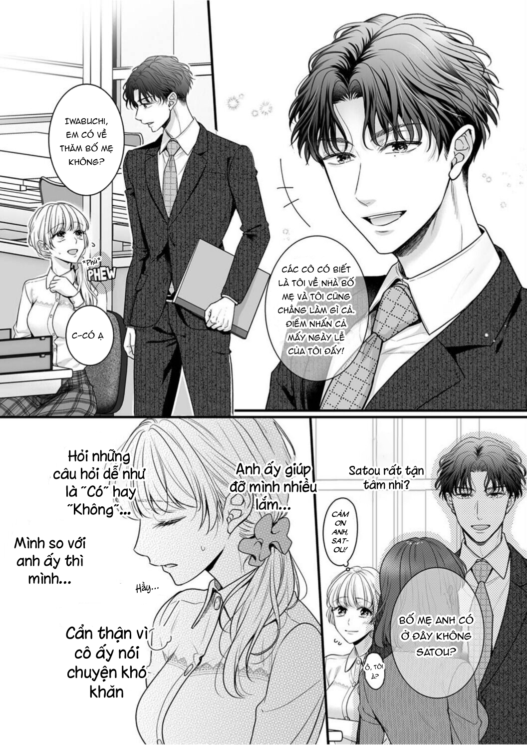 satou không chịu buông tay! chapter 1.1 6