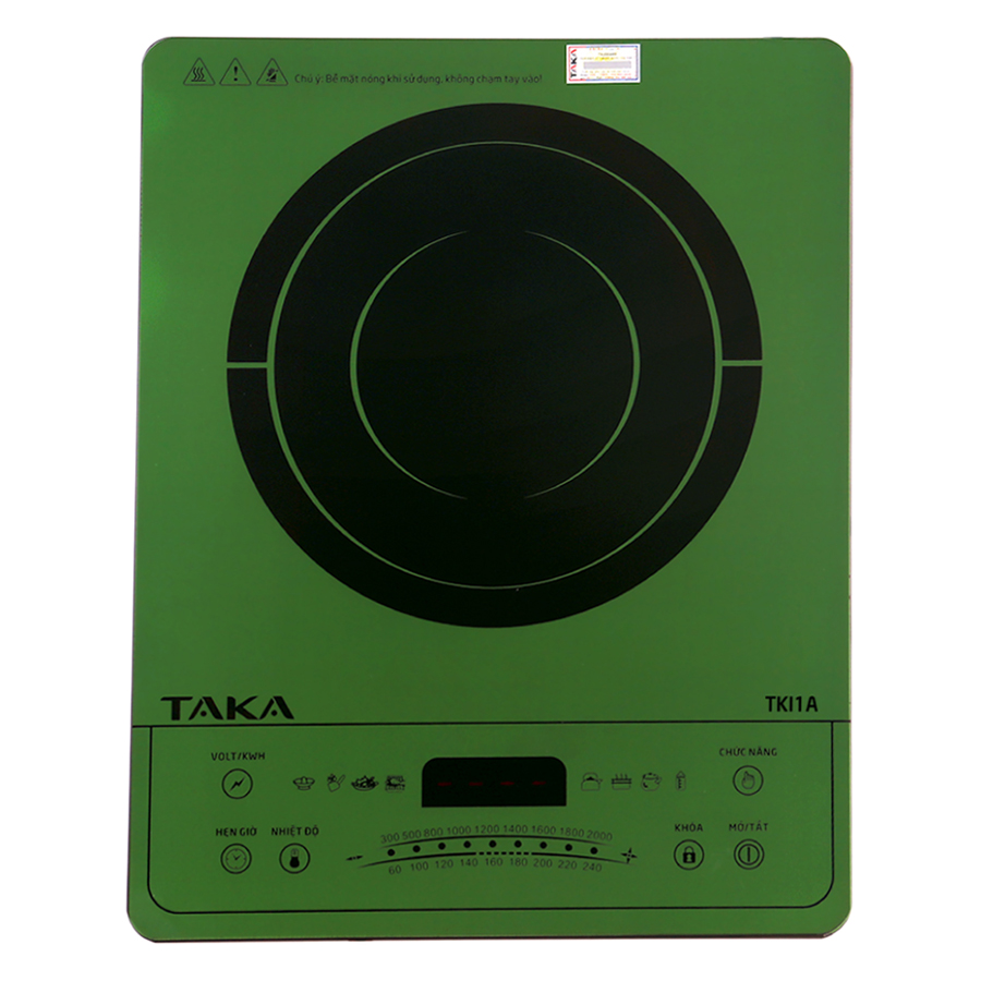 Bếp Điện Từ Đơn Siêu Mỏng Taka TKI1A (2000W) - Tặng Nồi Lẩu - Hàng chính hãng