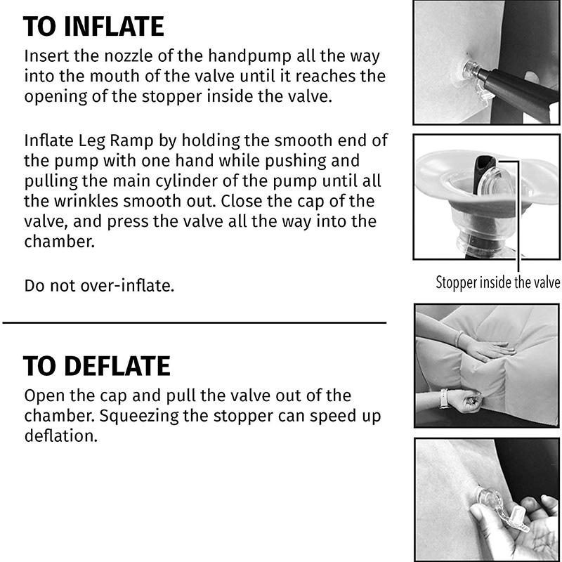 Bơm Hơi Gối Nêm Mút Thân Chân Chân Raiser Hỗ Trợ Gối Đệm Máy Bay Huấn Luyện Trẻ Em Giường Chân Miếng Lót