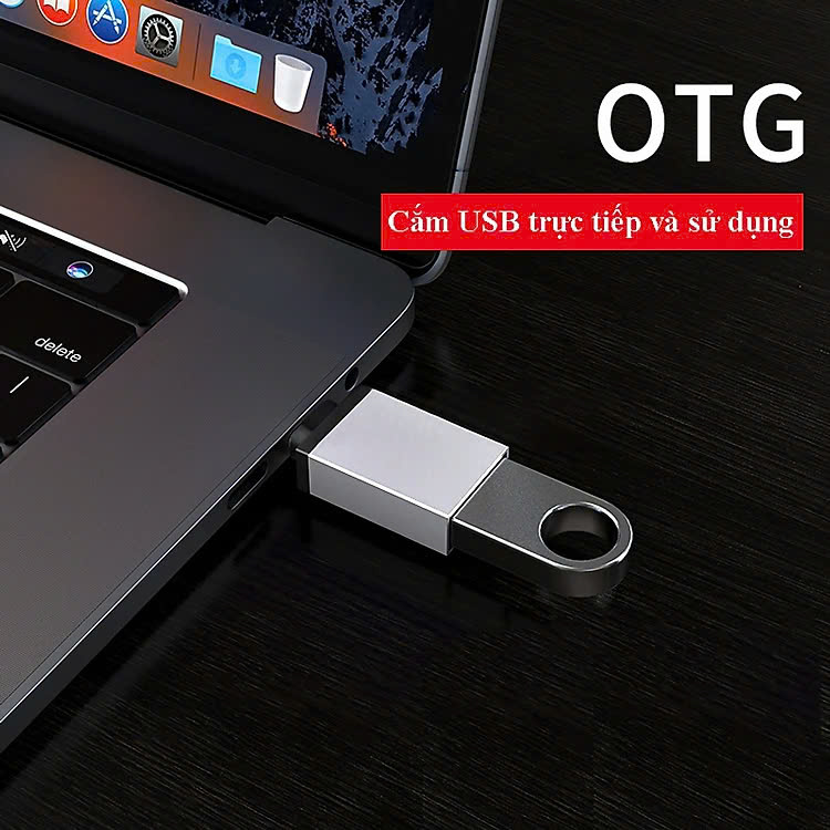 Đầu Chuyển OTG Từ Cổng Type C Sang Cổng USB - Hàng Chính Hãng - Giao Màu Ngẫu Nhiên