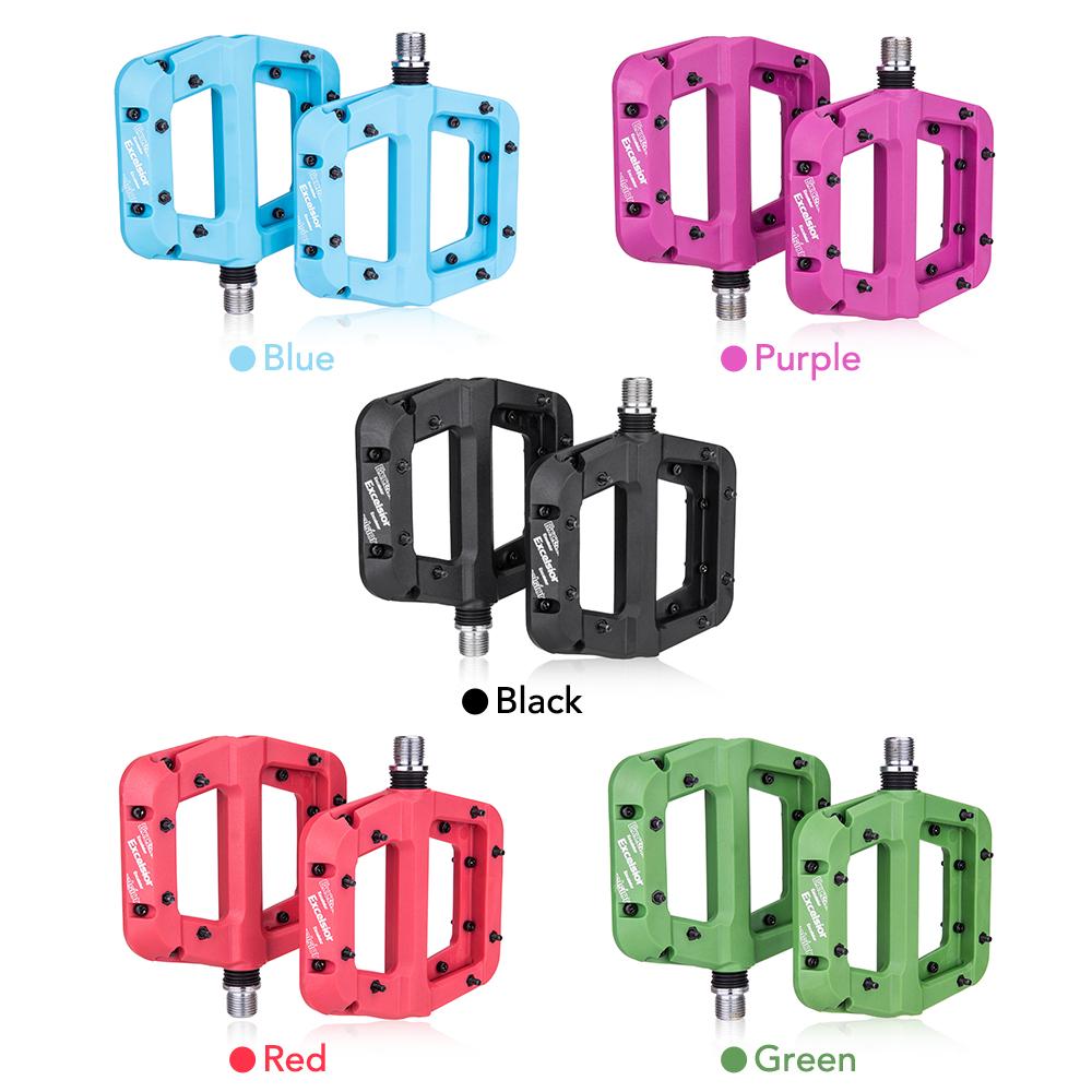 Bàn đạp xe đạp leo núi phẳng 9/16 inch,Làm bằng sợi nylon, chống mài mòn và nhẹ.Không trượt