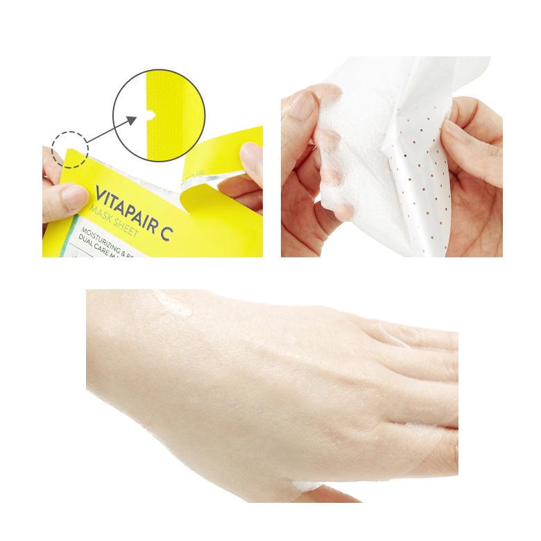 Mặt Nạ Giấy Dưỡng Sáng Da Xỉn Màu Nature Republic Vitapair C Mask Sheet 25ml