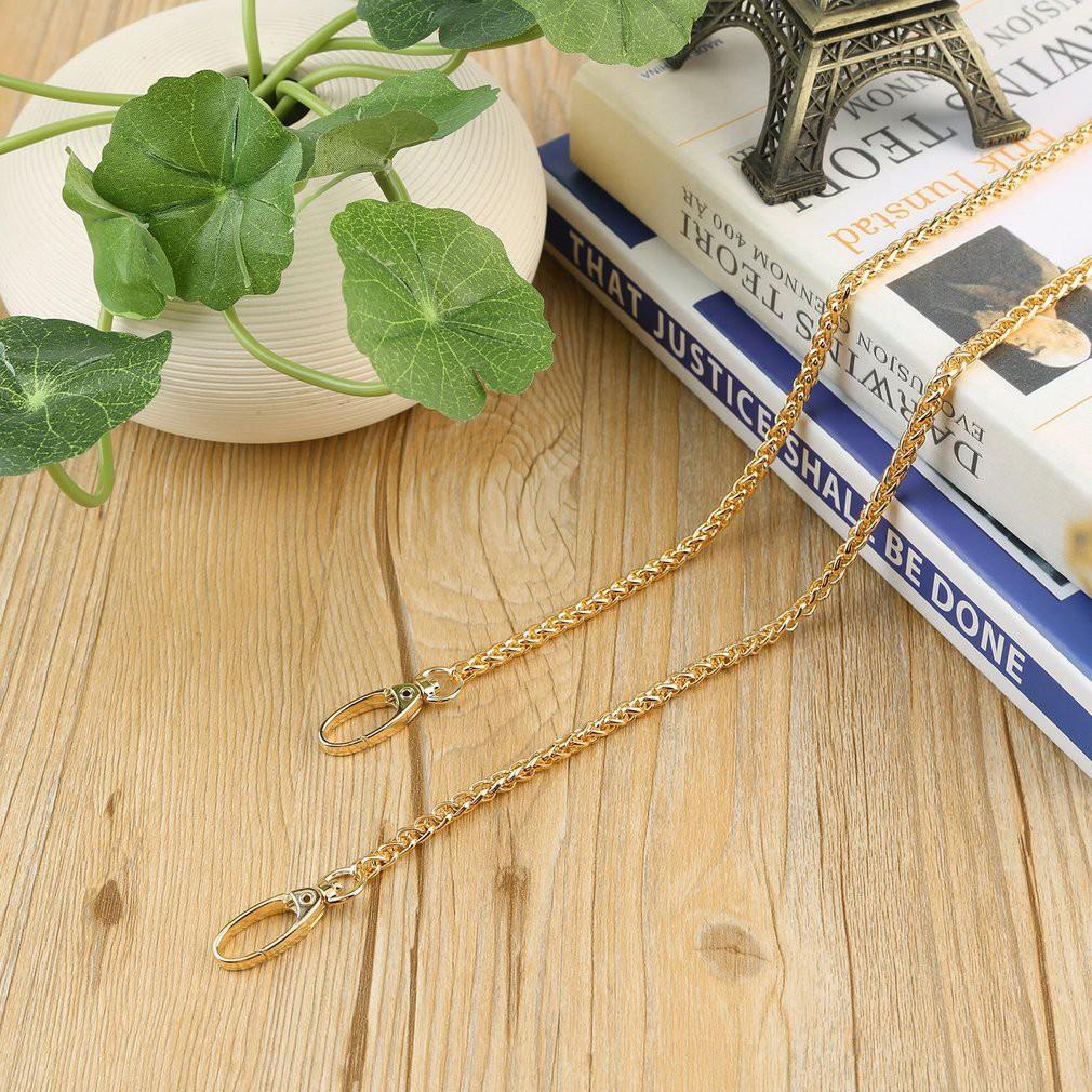COD Dây đeo dạng xích dài 120cm chất liệu kim loại thay thế cho túi xách