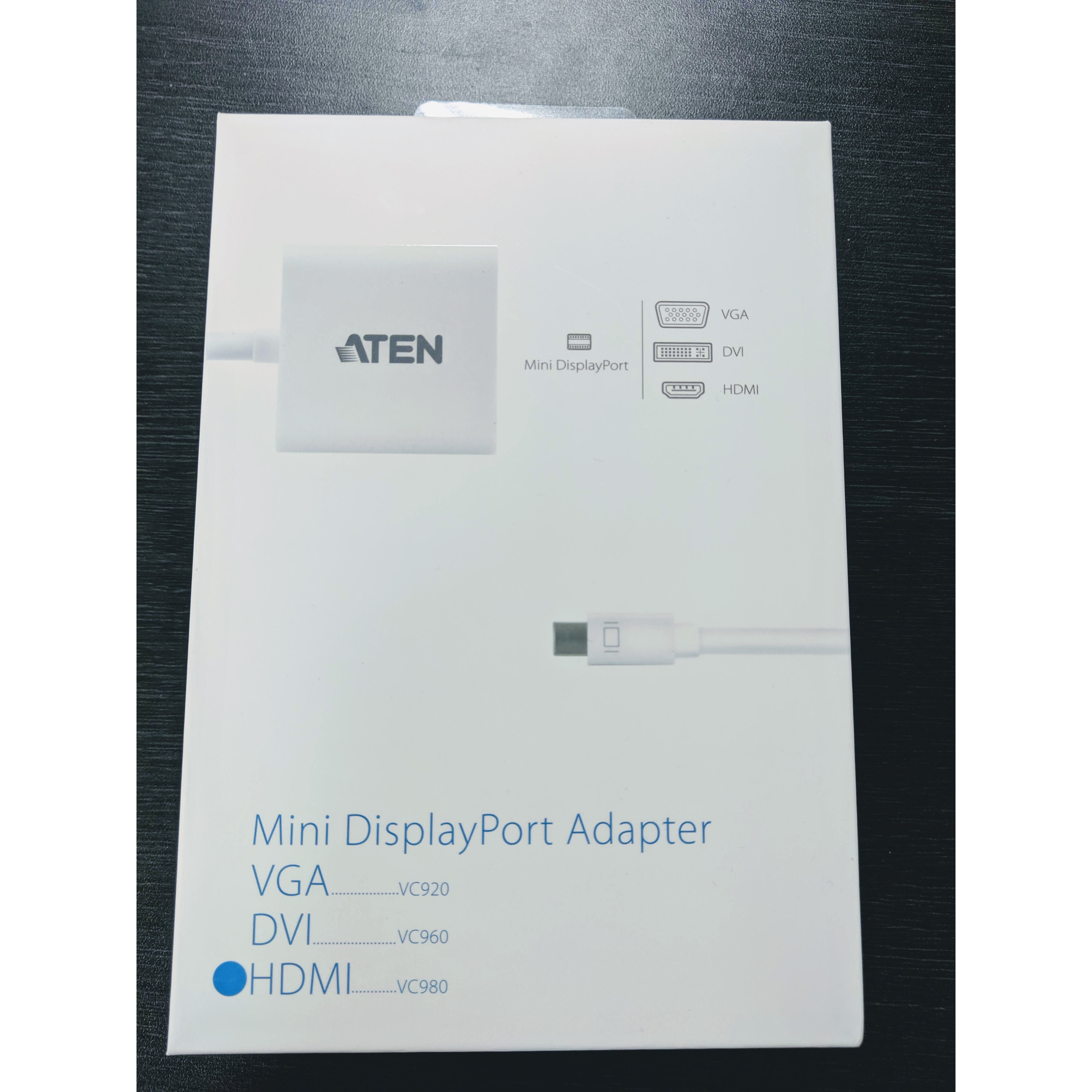 Cáp chuyển đổi Mini DisplayPort to HDMI Aten VC980 - Hàng chính hãng