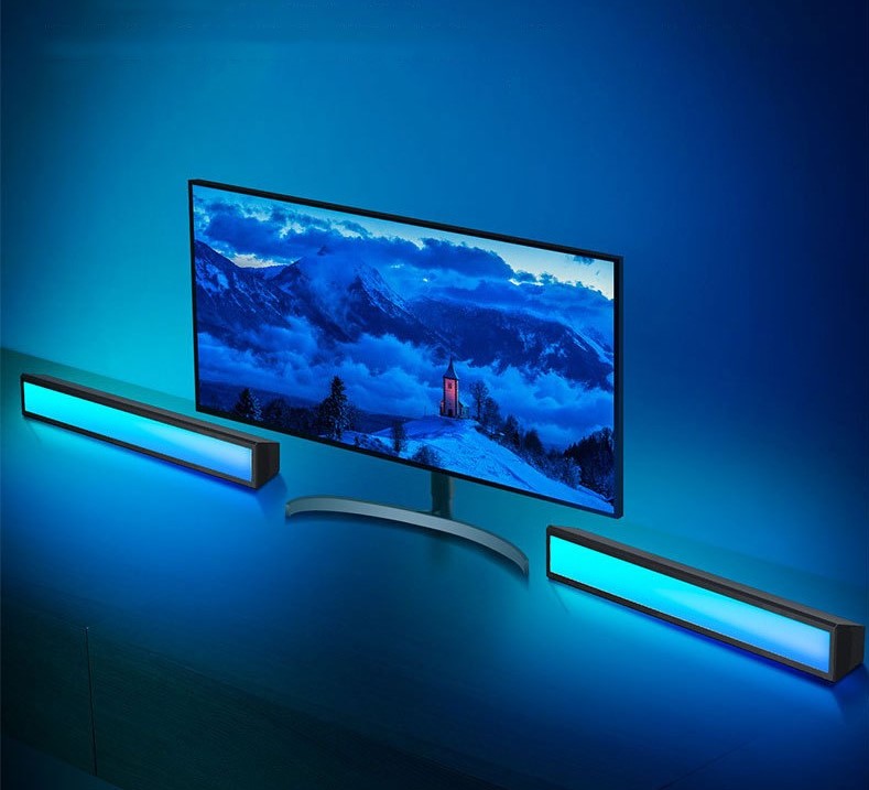 Đèn trang trí GRB điều khiển bằng âm thanh nháy theo nhạc, kết nối điều chỉnh trên điện thoại, công suất 12W
