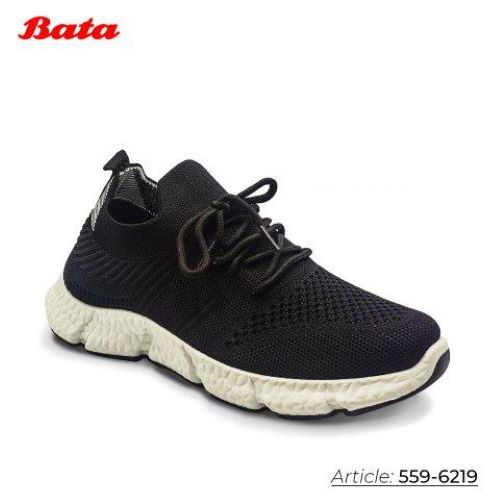 Giày sneaker nữ màu đen Thương hiệu Bata 559-6219