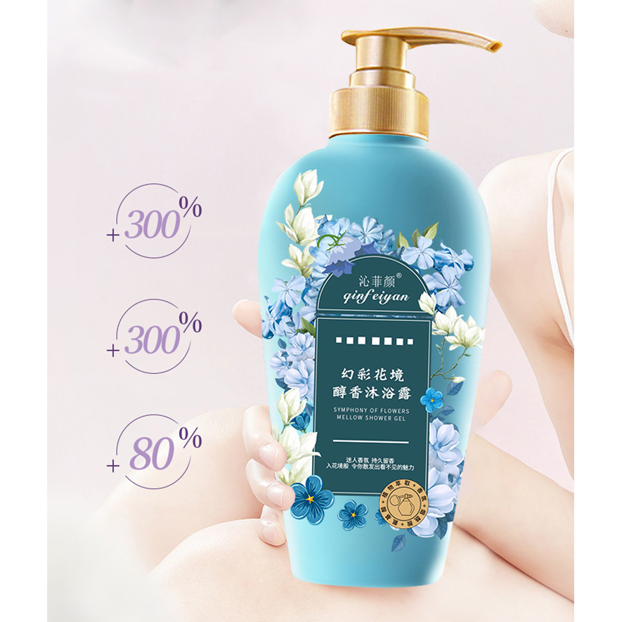 Dầu gội dược liệu Qinfeiyan Flowers 500ml giảm gàu, nấm ngứa da đầu