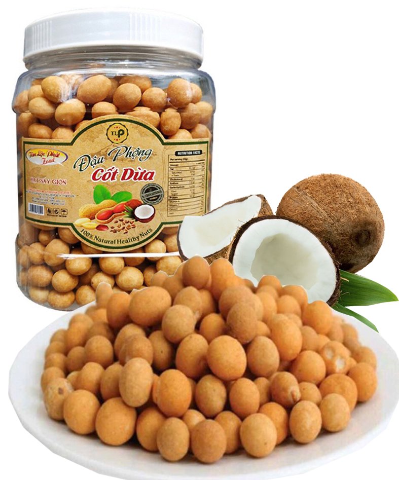 500G ĐẬU PHỘNG DA CÁ NƯỚC CỐT DỪA