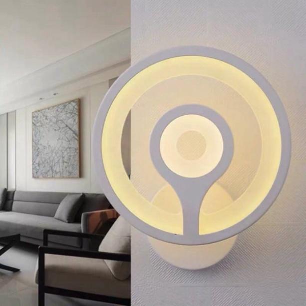 Đèn tường led tròn, đèn gắn tường, đèn trang trí, đèn phòng ngủ, đèn led, đèn decor DT HQ