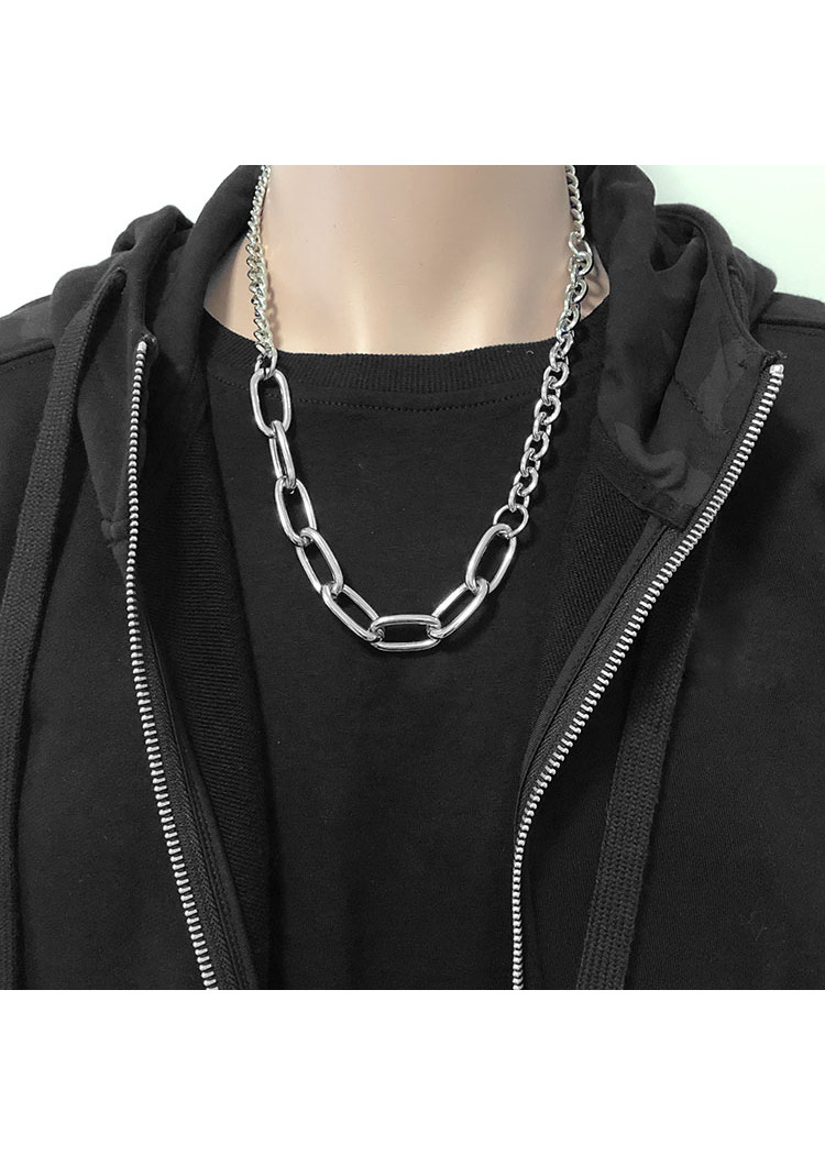 Vòng cổ dây chuyền hip hop phong cách đường phố xu hướng phóng khoáng cá tính