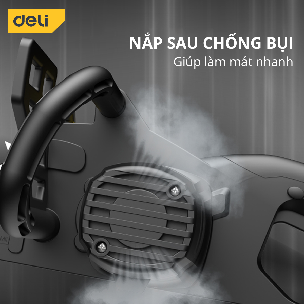 Máy Cưa Xích Động Cơ Điện Công Suất Lớn 2000W Chính Hãng DELI - Lưỡi Cưa 405mm Động Cơ Lõi Đồng