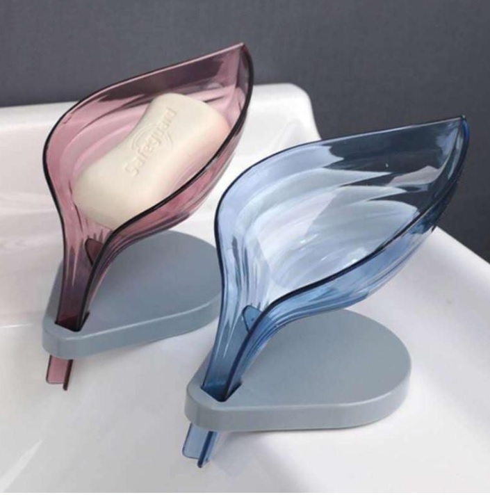 KHAY ĐỰNG XÀ BÔNG CHIẾC LÁ CÓ LỖ THOÁT NƯỚC