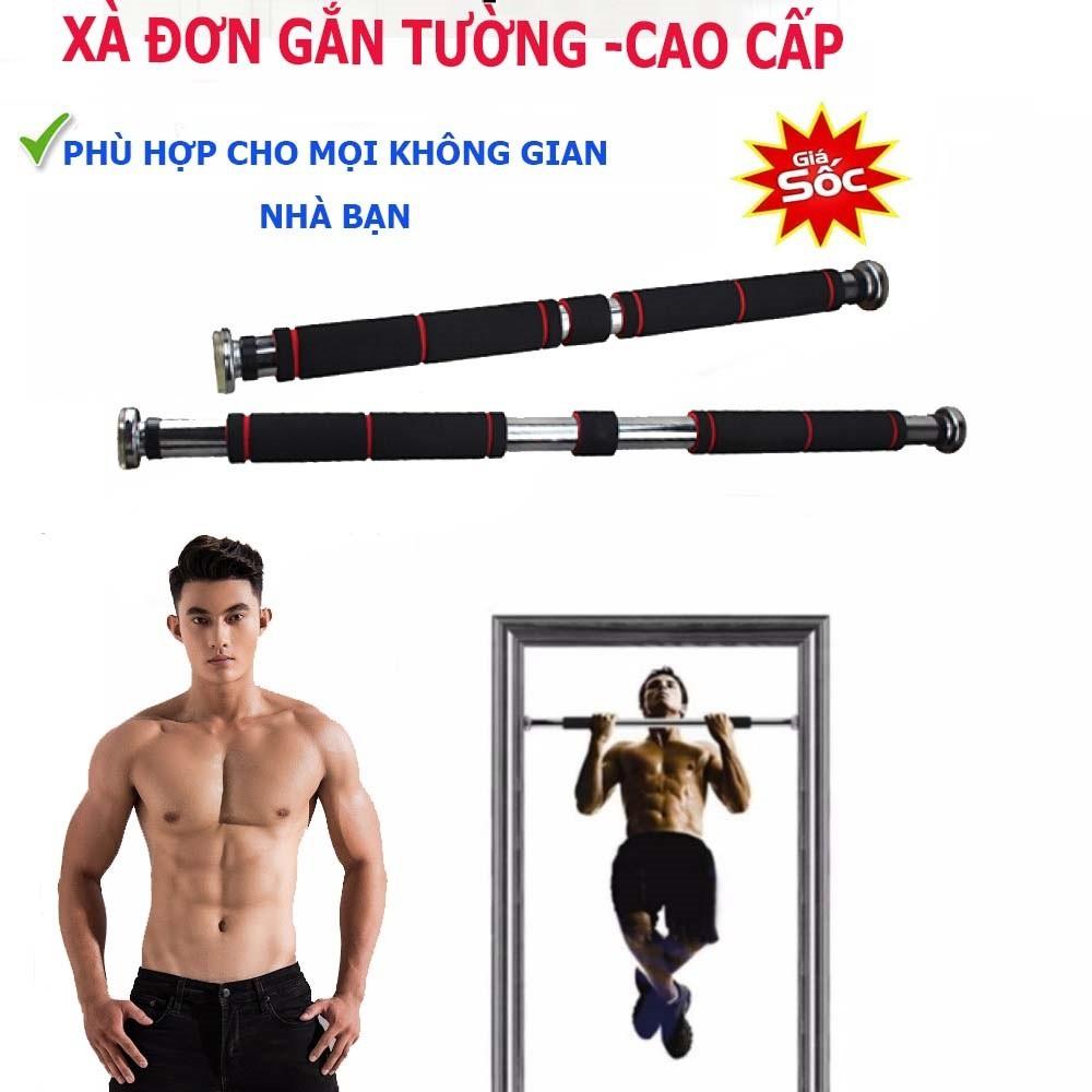 Thanh Tập Xà Đơn Treo Tường Gắn Cửa Nhiều Cỡ Từ 62-120cm Tùy Chỉnh Tập Gym Tập Thể Thao Chính Hãng Amalife