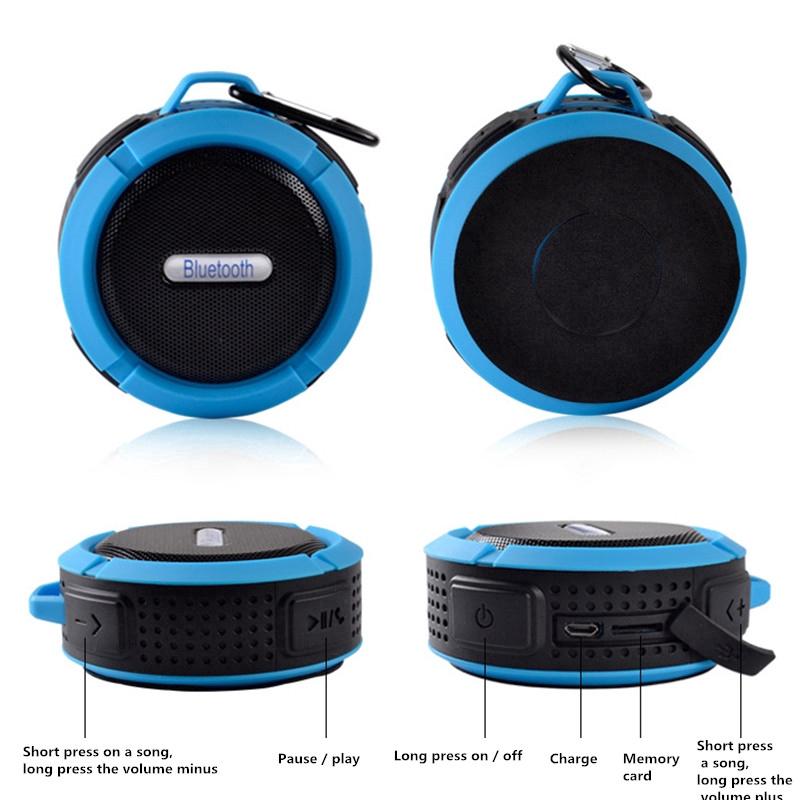 Loa ngoài trời Bluetooth Stereo Loa mini chống nước